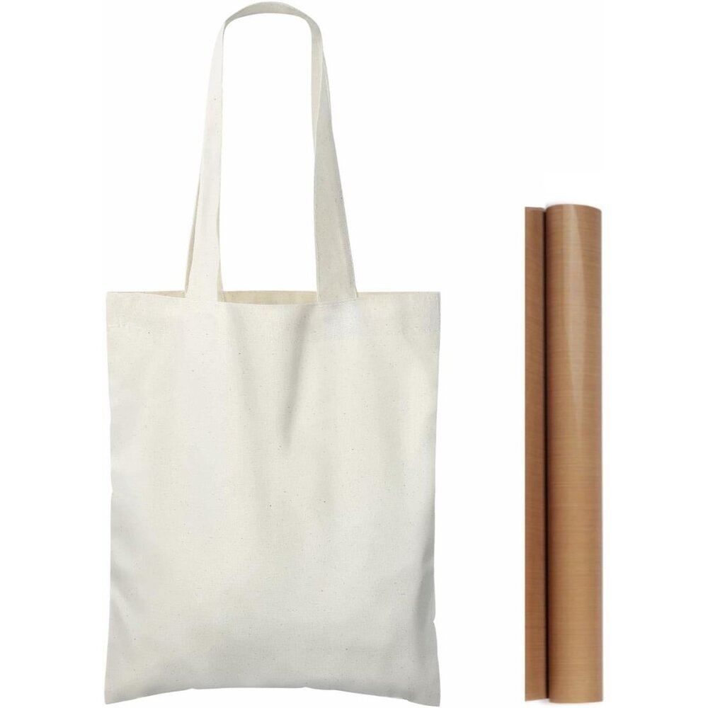25 Pack 8.2'' X 10'' Mini Natural Cotton Tote Bags, Small Lightweight Blank Bulk